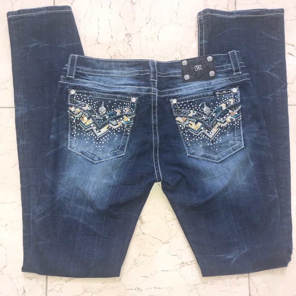 Miss Me 33 x 37 Sparkle Jeans Boot Cut